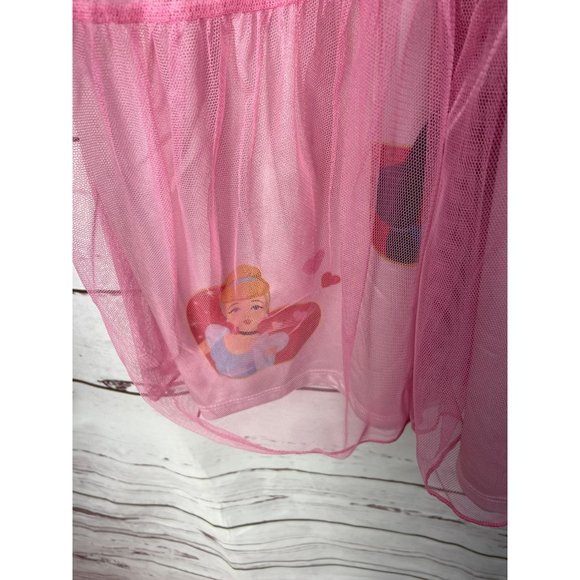 Disney Beautiful Pink Princess Shimmery Tulle Fancy Nightgown Size 3T - Picture 4 of 8